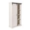 Merrick Lane Finnoula Farmhouse Storage Cabinet, Semi-Open Storage with Sliding Barn Door